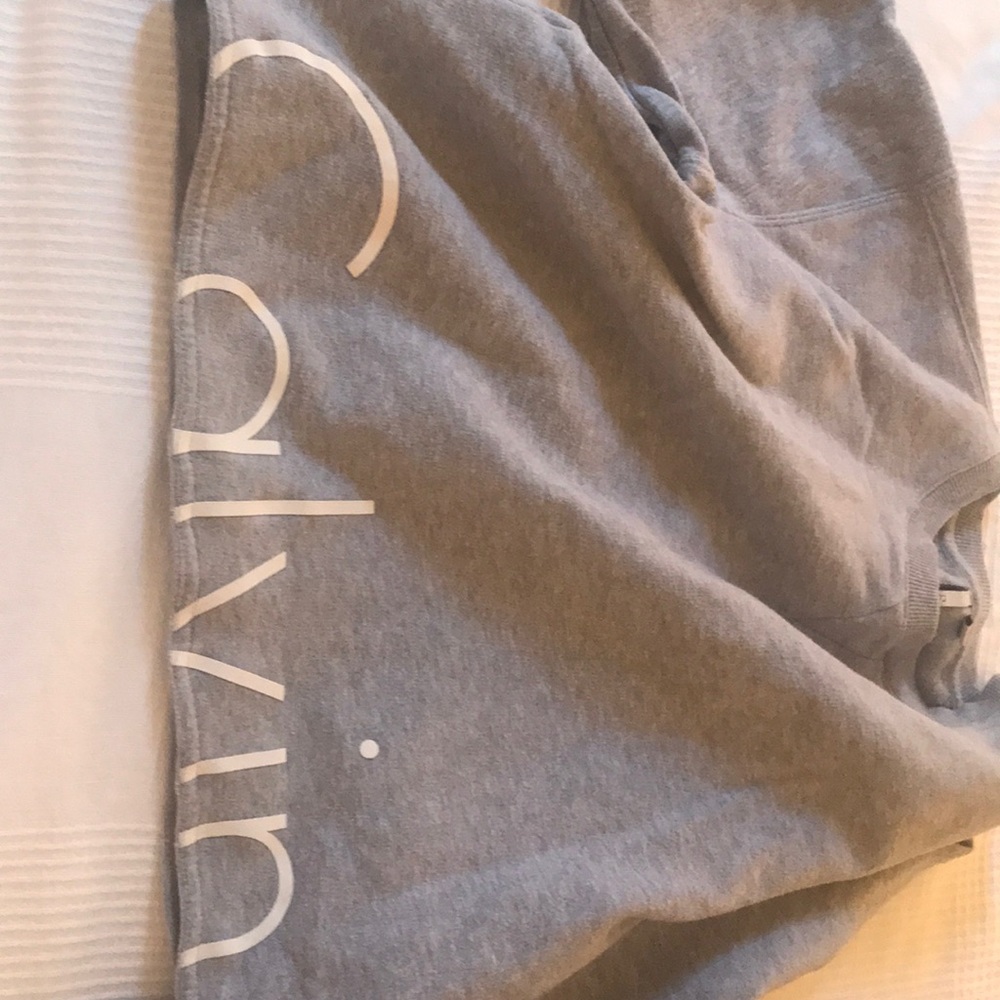 Calvin Klein cropped cotton crew neck sweatshirt